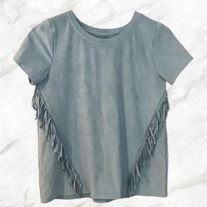 Abercrombie Baby Blue Fuax Sway Shirt